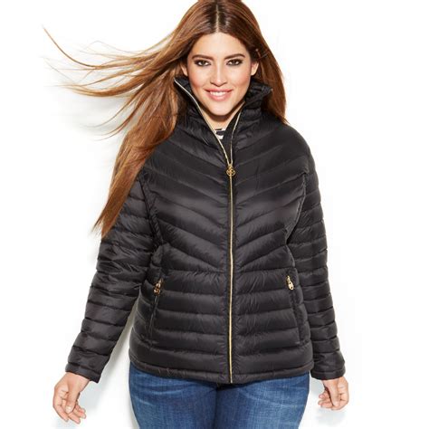 packable down puffer michael kors dark brandy packable coat|Michael Kors ultra lightweight down.